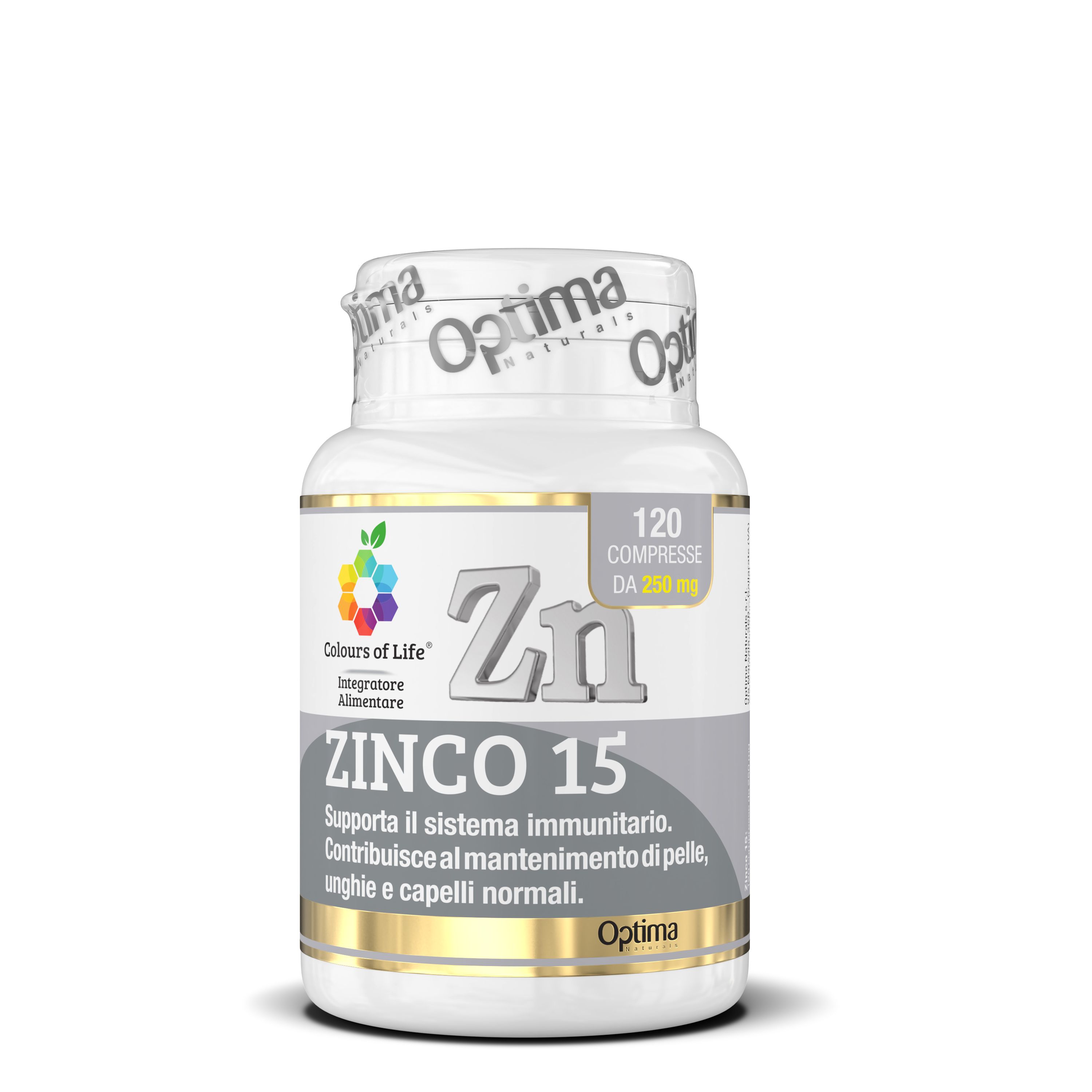 Zinco 15 Integratore immunostimolante 120 Compresse