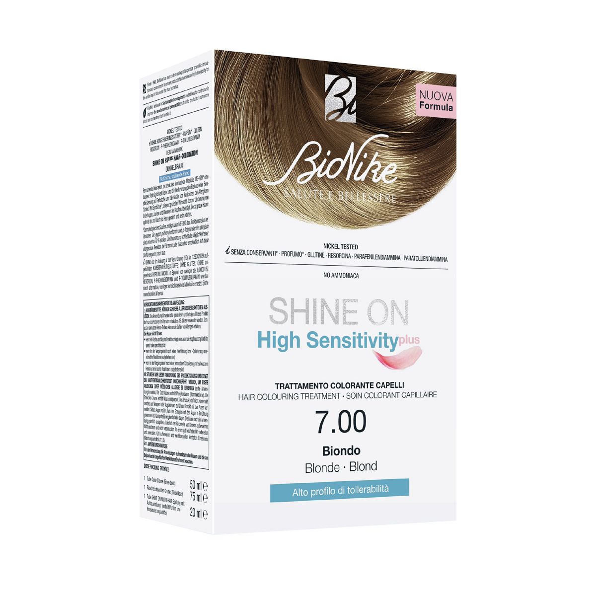 Bionike Shine On High Sensitivity Plus Tinta Capelli 7 Biondo