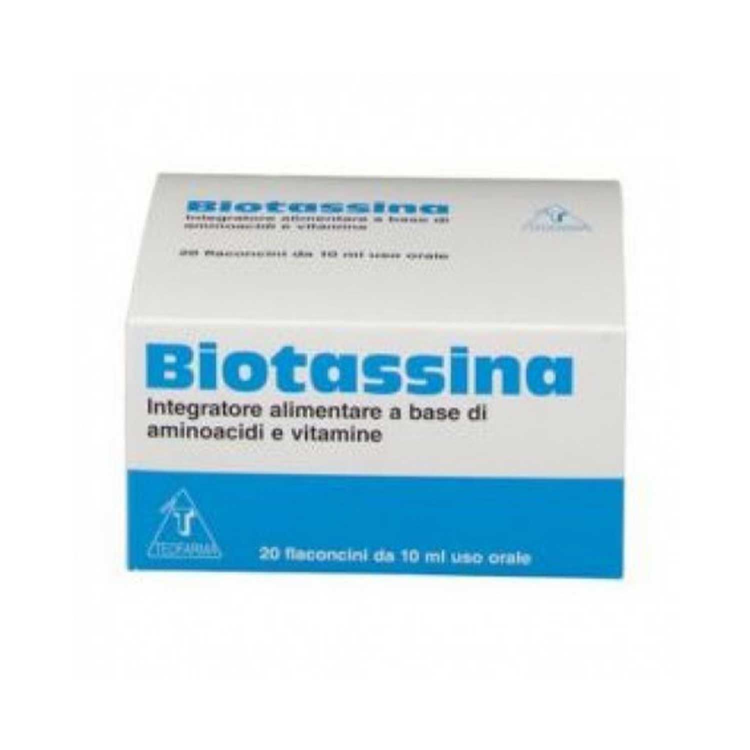 Biotassina Integratore Vitamine E Amminoacidi 20 Flaconi