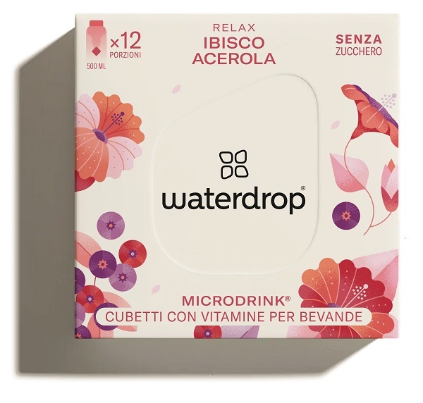 Waterdrop Microdrink Ibisco Acerola Gusto Lampone 12 Cubetti