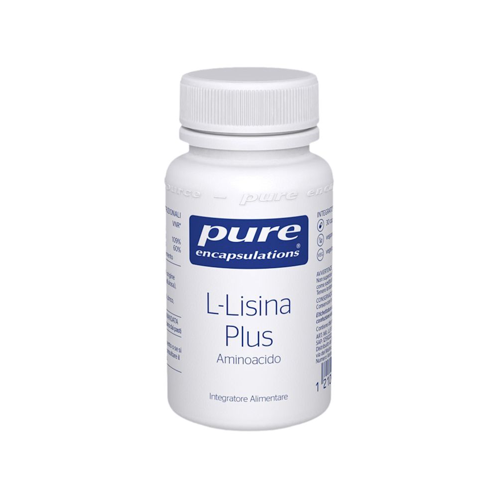 image - 988671119 - Integratore Pure Encapsulations L-Lisina Plus, a base di aminoacido essenziale, utile per sostenere le difese immunitarie e il benessere generale. - 4810565_2.jpg