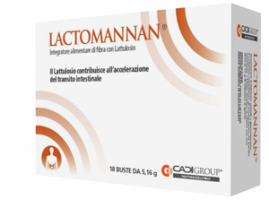Lactomannan Integratore Per Transito Intestinale 18 Bustine Da 5,16g