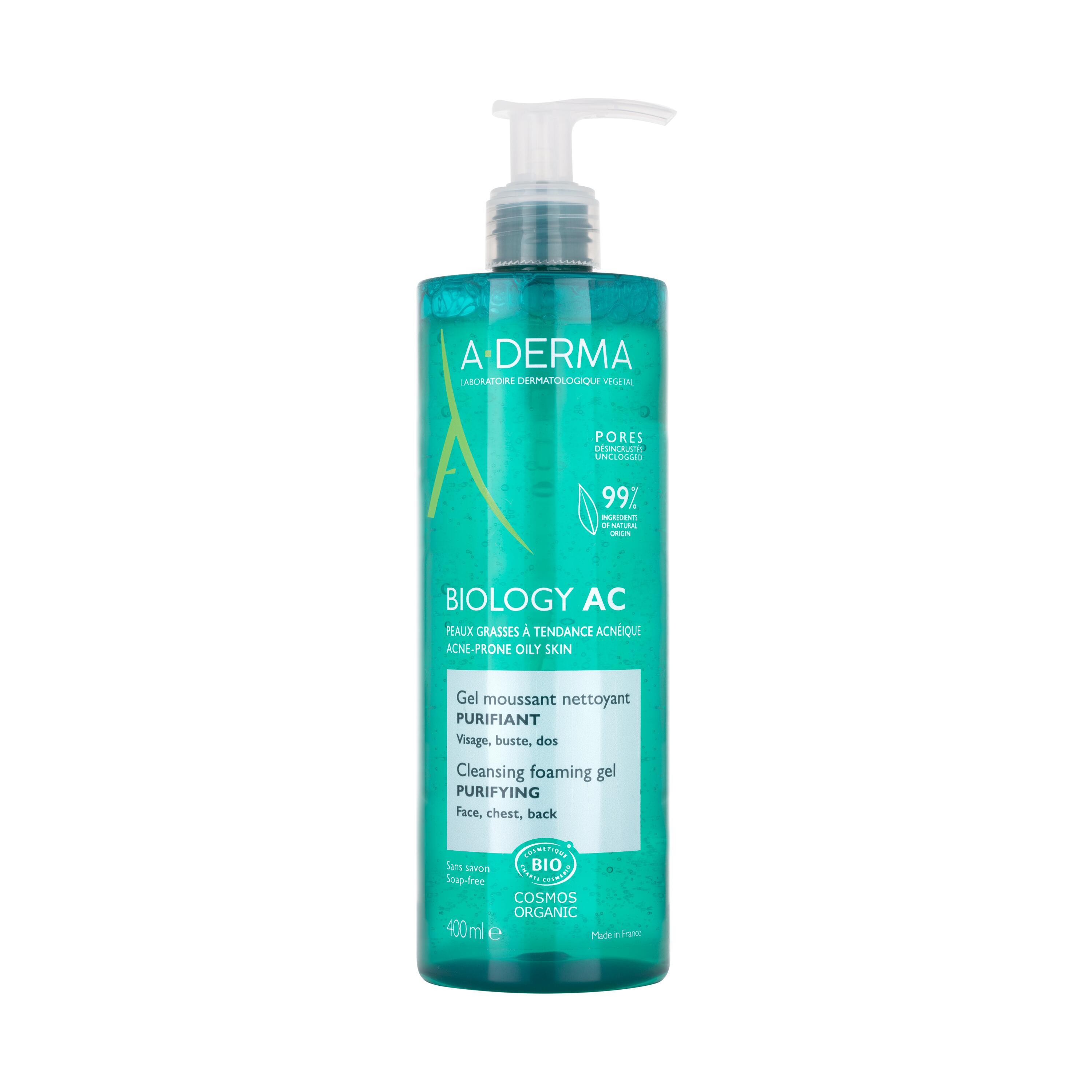 A-derma Biology Ac Gel detersione Schiumogeno Purificante 400ml