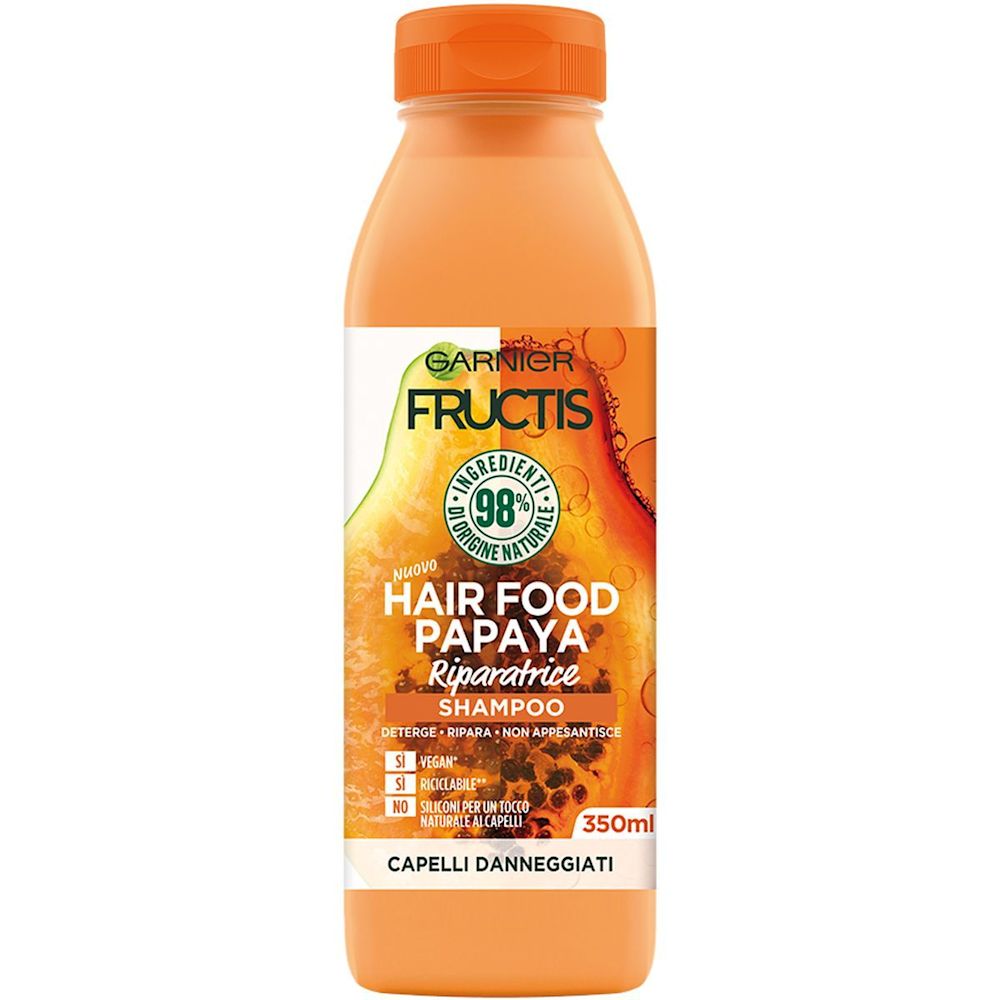 981286887 - Garnier Fructis Hair Food Papaya Shampoo Riparatore capelli secchi 350ml - 4737360_1.jpg