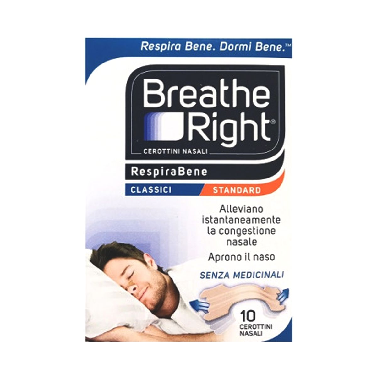 Breathe Right Classici Cerotti Nasali 10 Pezzi