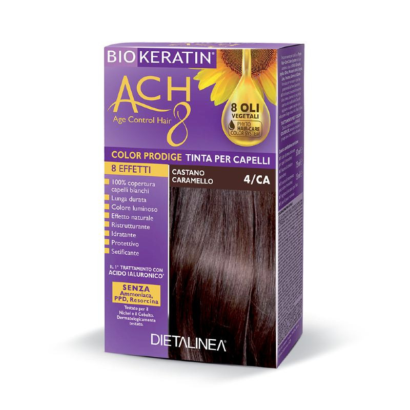 Biokeratin Ach8 Tinta Per Capelli Castano Caramello 4ca