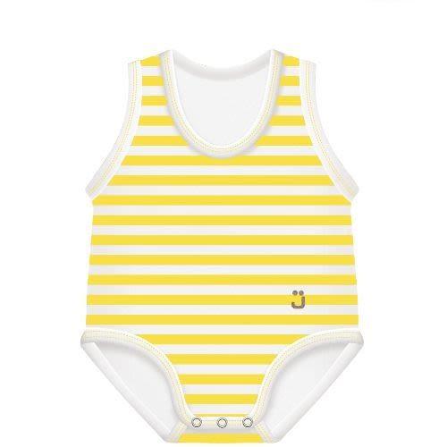 986463141 - J Bimbi Body Neonato Estivo Fresco 0-36 Mesi Bio Cotton Righe Giallo Bianco 1 pezzo - 4743089_2.jpg