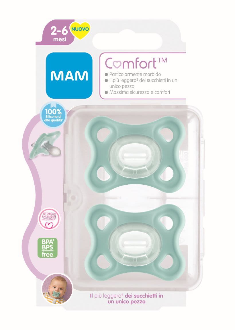 983836863 - Mam Comfort Succhietto Silicone 2-6 mesi colore Neutro 2 pezzi - 4740375_1.jpg
