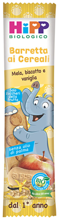 image - 979015284 - Barretta biologica con mela, biscotto e vaniglia, ideale come snack per bambini dal 1° anno di et&agrave;. - 4867947_1.jpg