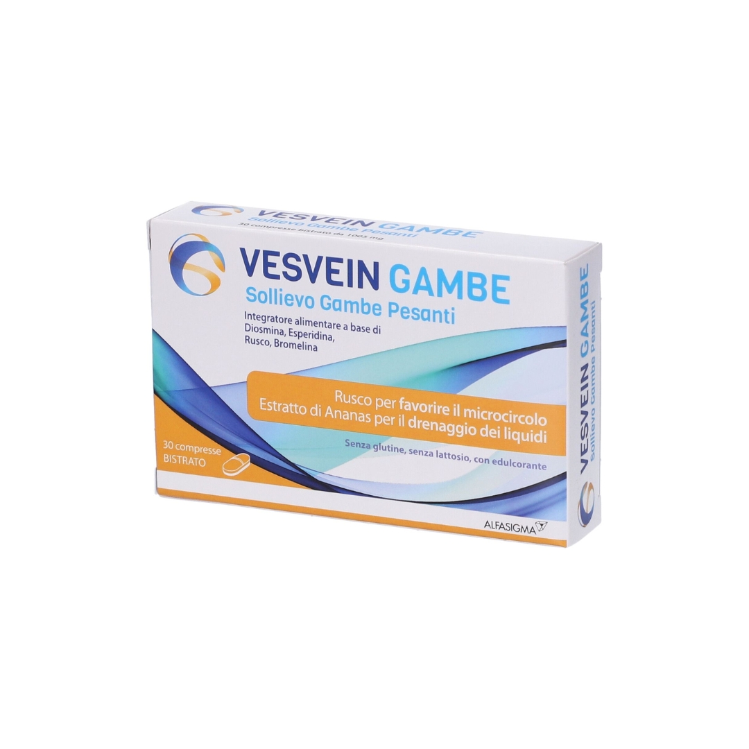 image - 989816412 - VESVEIN GAMBE SOLLIEVO GAMBE PESANTI 30 COMPRESSE BISTRATO - 4878510_1.jpg