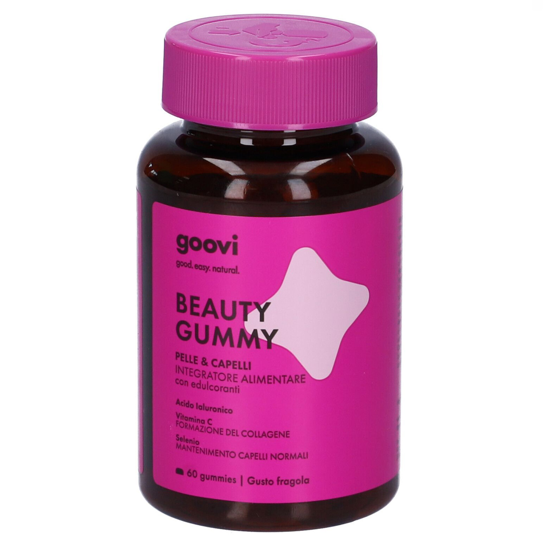 Goovi Beauty Integratore Benessere Capelli E Unghie Gusto Gusto fragola 60 Gummies