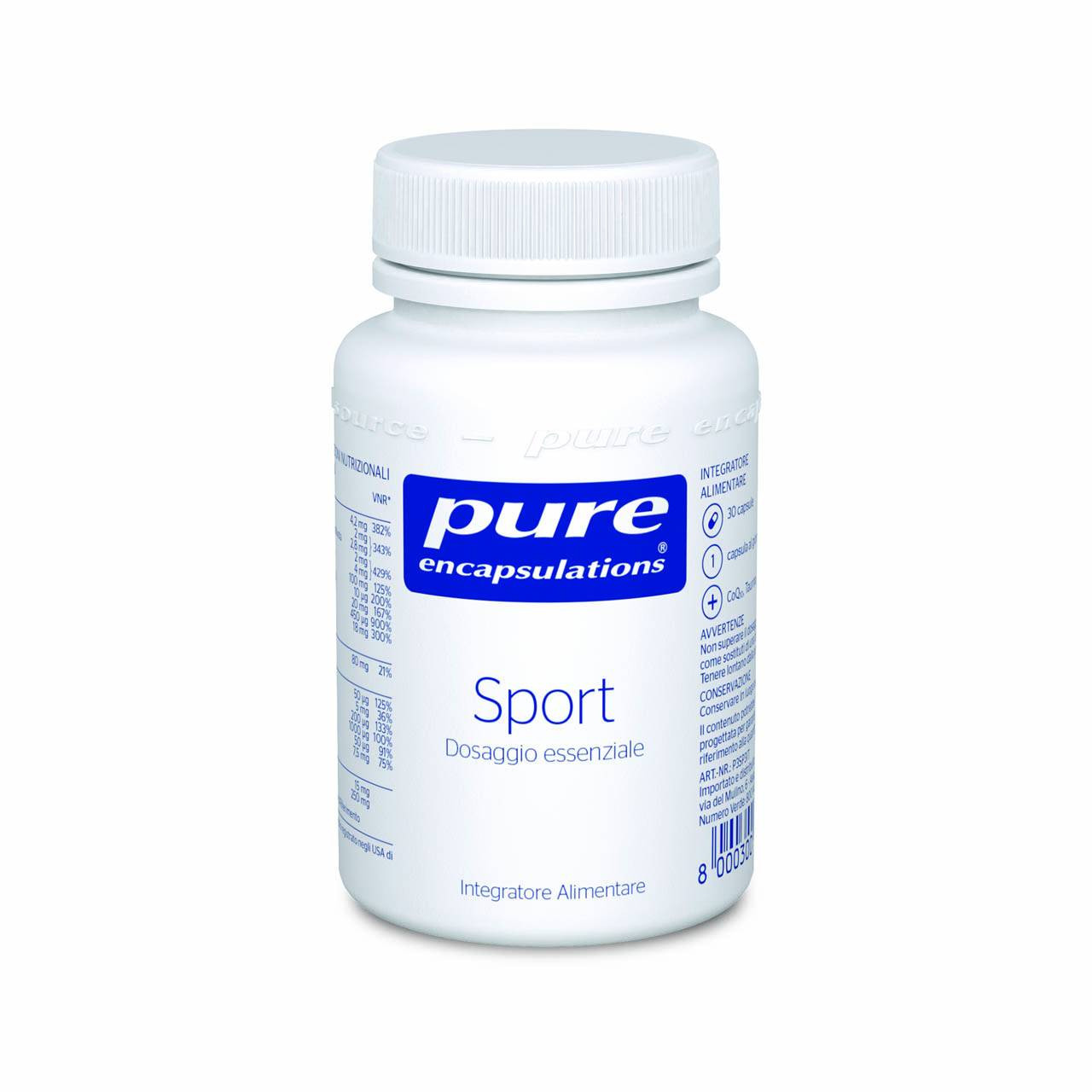 Pure Encapsulations Integratore Sport 30 Capsule