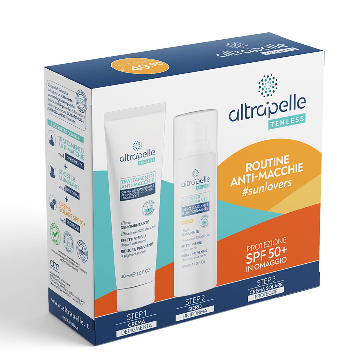 Altrapelle Tenless Routine Anti-macchie 2x30ml+50ml