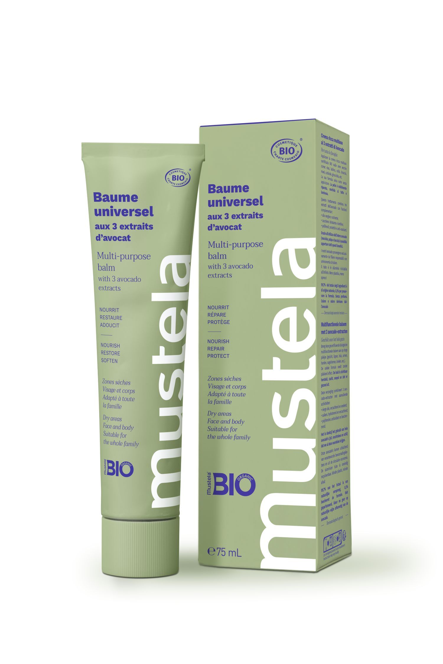 Mustela Crema Ricca Multi utilizzo + Sleever 75ml