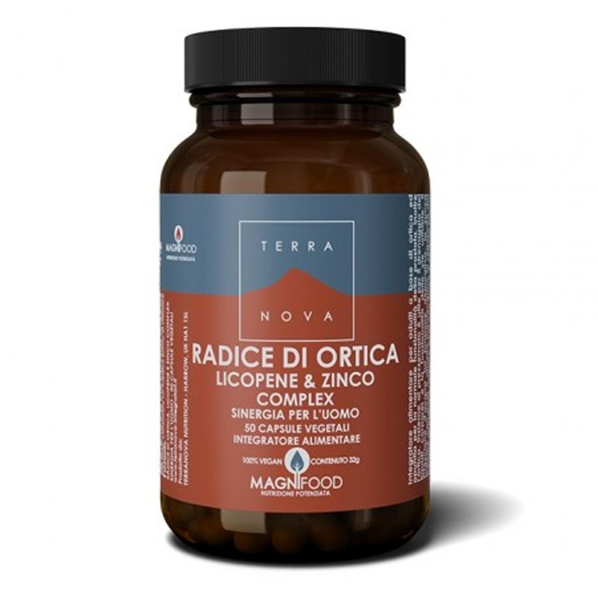 Terranova Radice Ortica Licopene Zinco Sinergia Uomo Integratore Vie Urinarie 50 Capsule