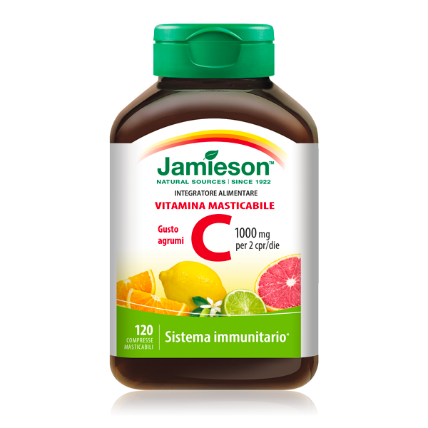 Jamieson Vitamina C Gusto Agrumi 120 Compresse Masticabili