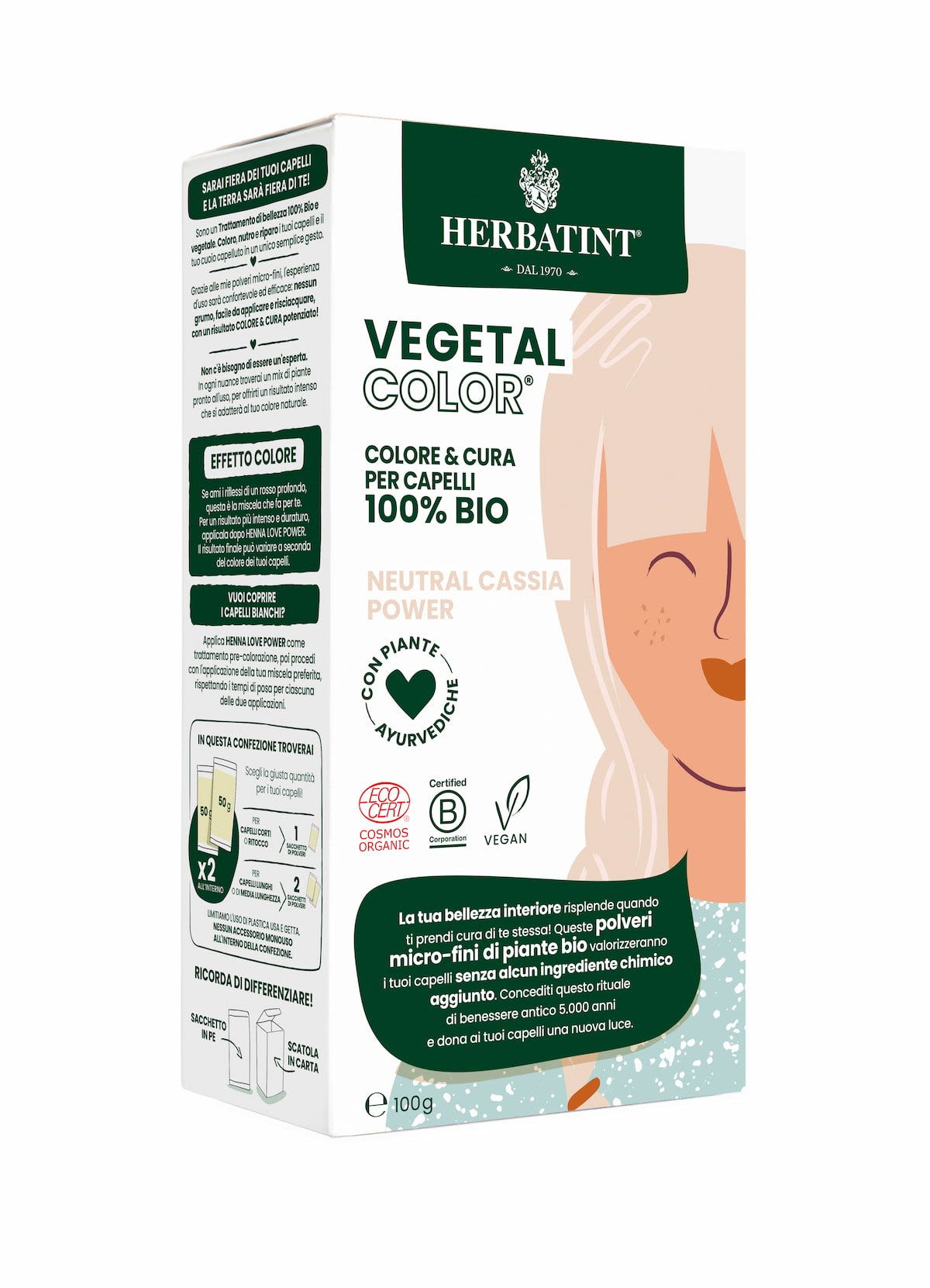 image - 980480558 - Herbatint Vegetal Neutral Cassia Power Colorazione capelli 100g - 4736386_2.jpg
