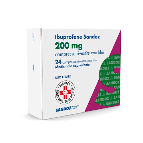 025636059 - Sandoz Ibuprofene Antidolorifico 200mg 24 compresse rivestite - 7845009_1.jpg