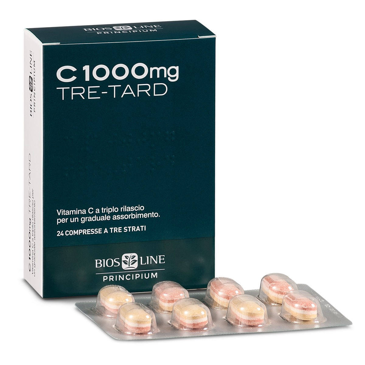 Bios Line C 1000mg Tre-tard Integratore a base di Vitamina C 24 Compresse