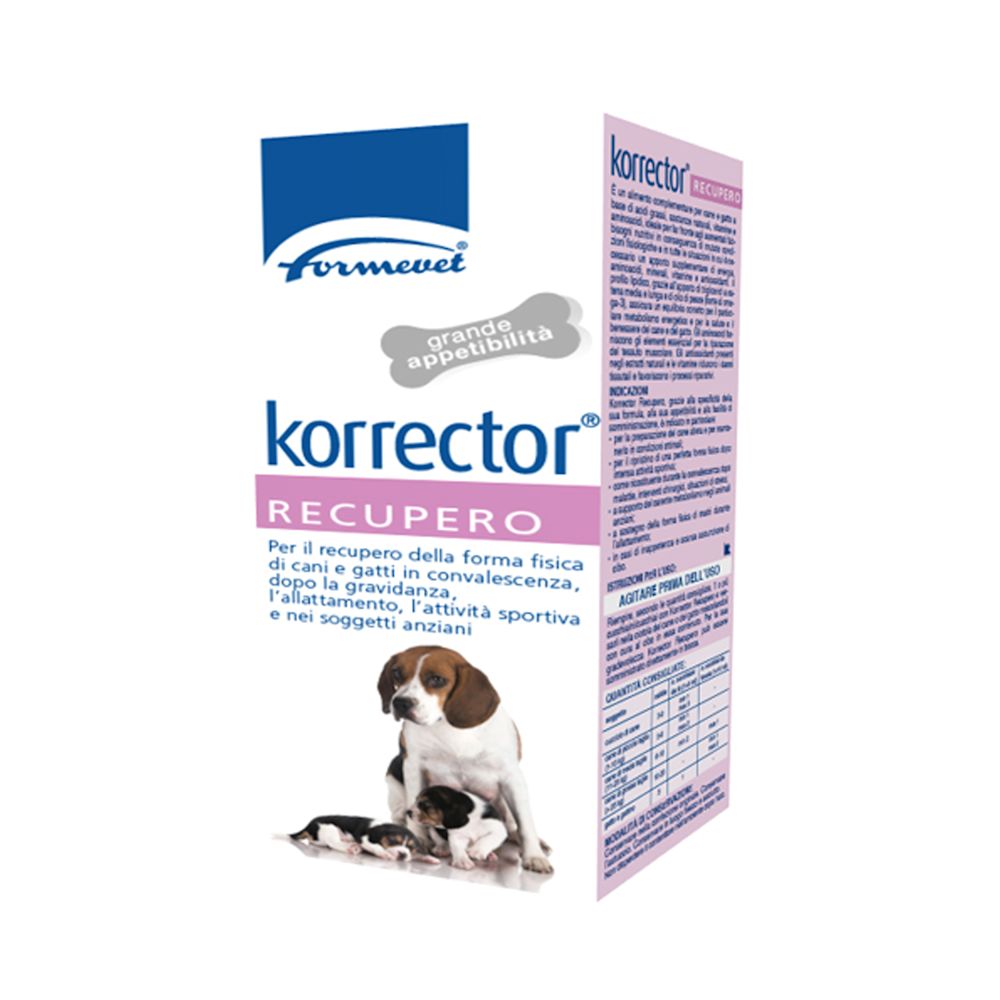 image - 900541956 - Korrector Recupero è un alimento complementare per cani e gatti che supporta il recupero della forma fisica in convalescenza, dopo gravidanza, allattamento, attività sportiva e nei soggetti anziani. - 7889326_2.jpg