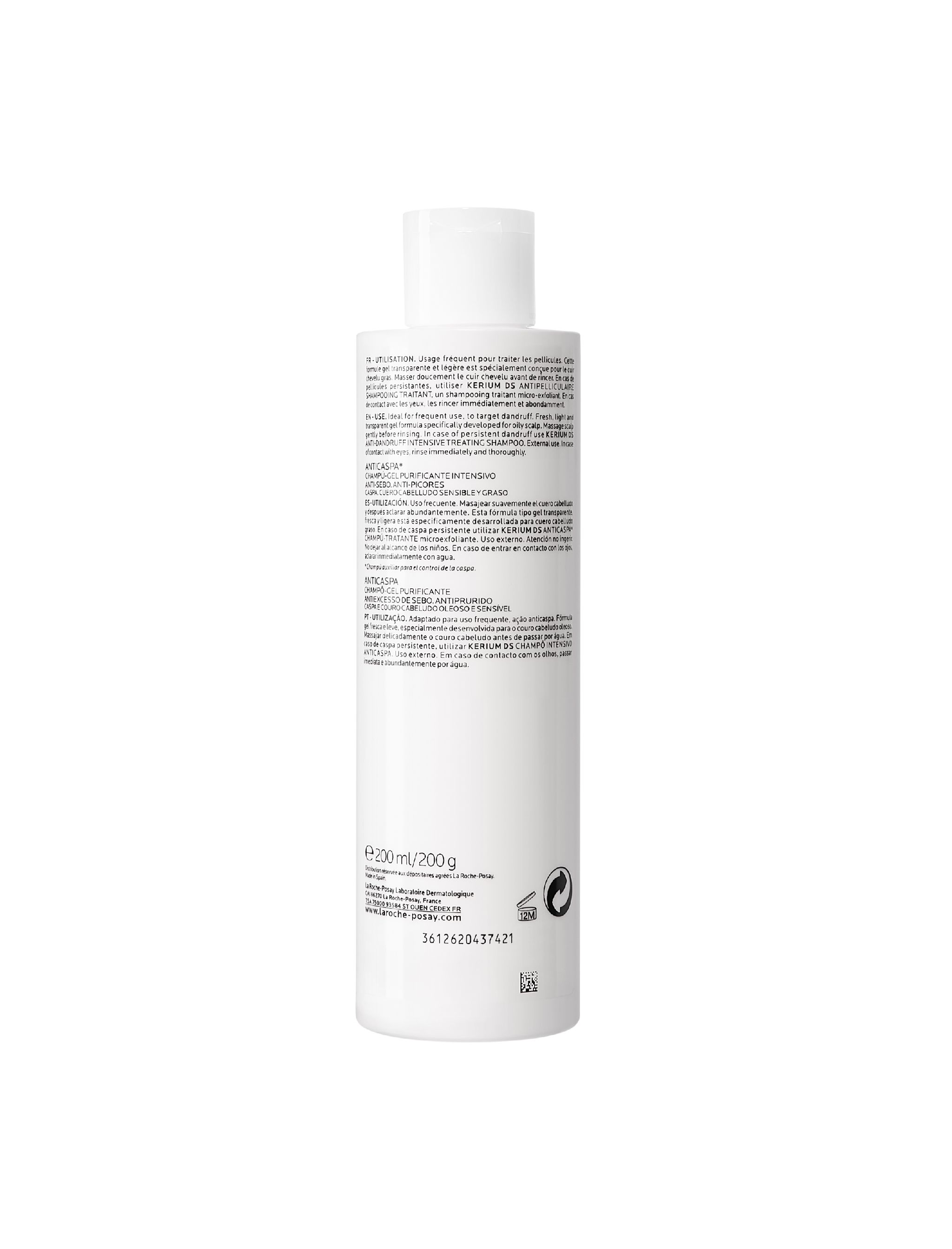 image - 910633623 - La Roche Posay Kerium Shampoo Antiforfora Cute Grassa 200ml - 9997406_3.jpg
