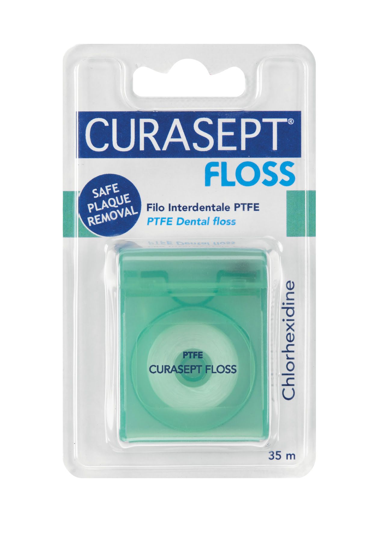 Curasept Floss Ptfe Filo Interdentale Clorexidina 35 M