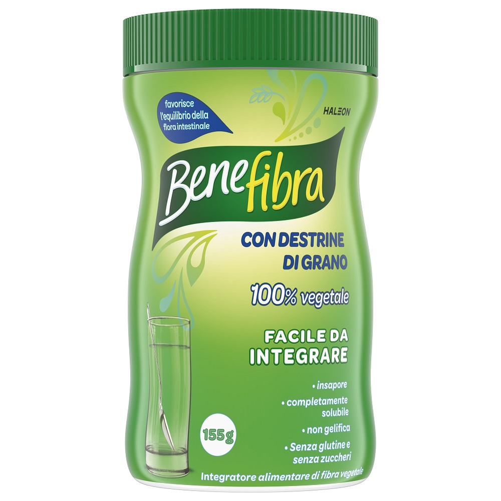 Benefibra Polvere integratore salute intestinale Fibre Vegetali Gonfiore Addominale Colon Irritabile 155g