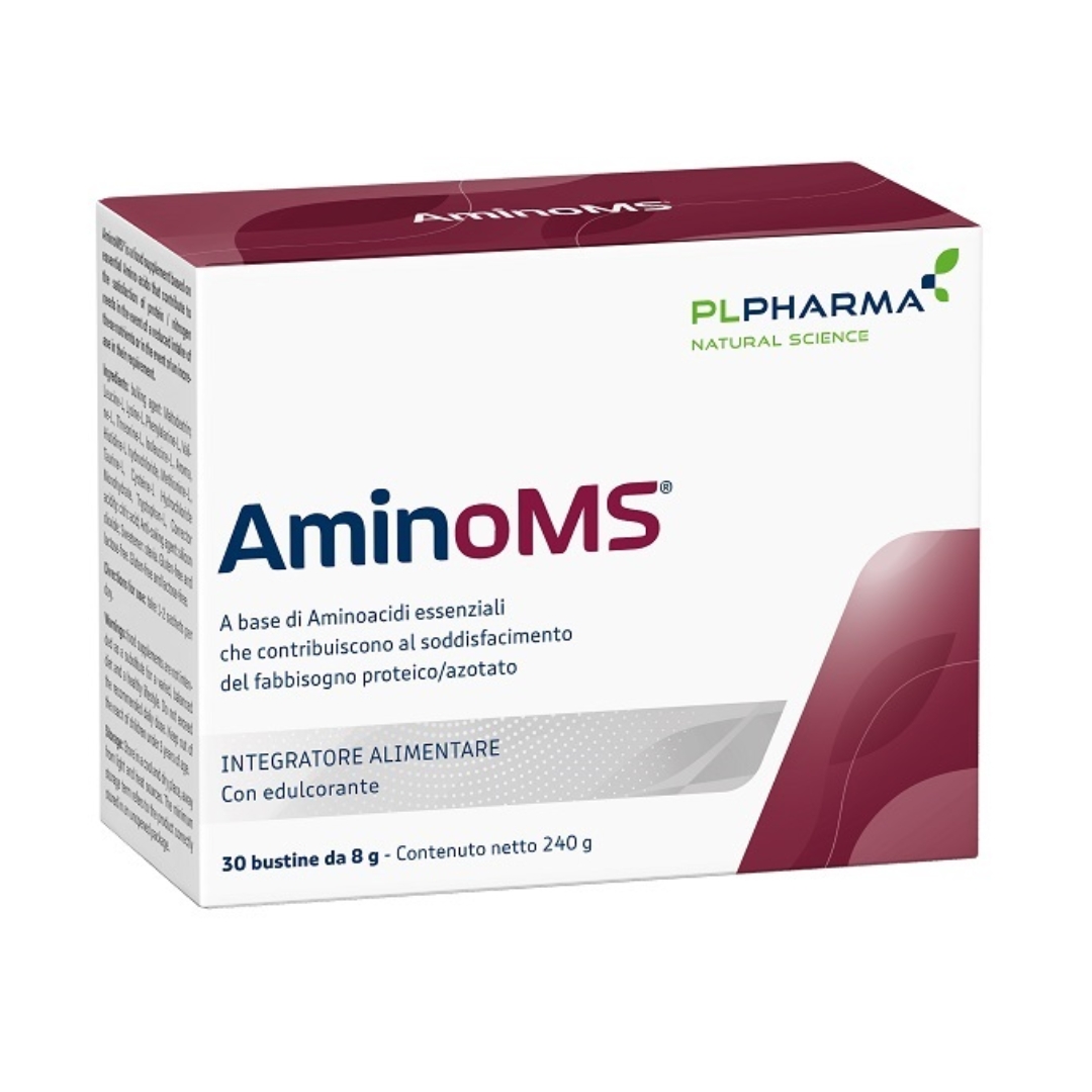 Aminoms Integratore Aminoacidi Per Energia E Recupero Muscolare 30 Bustine