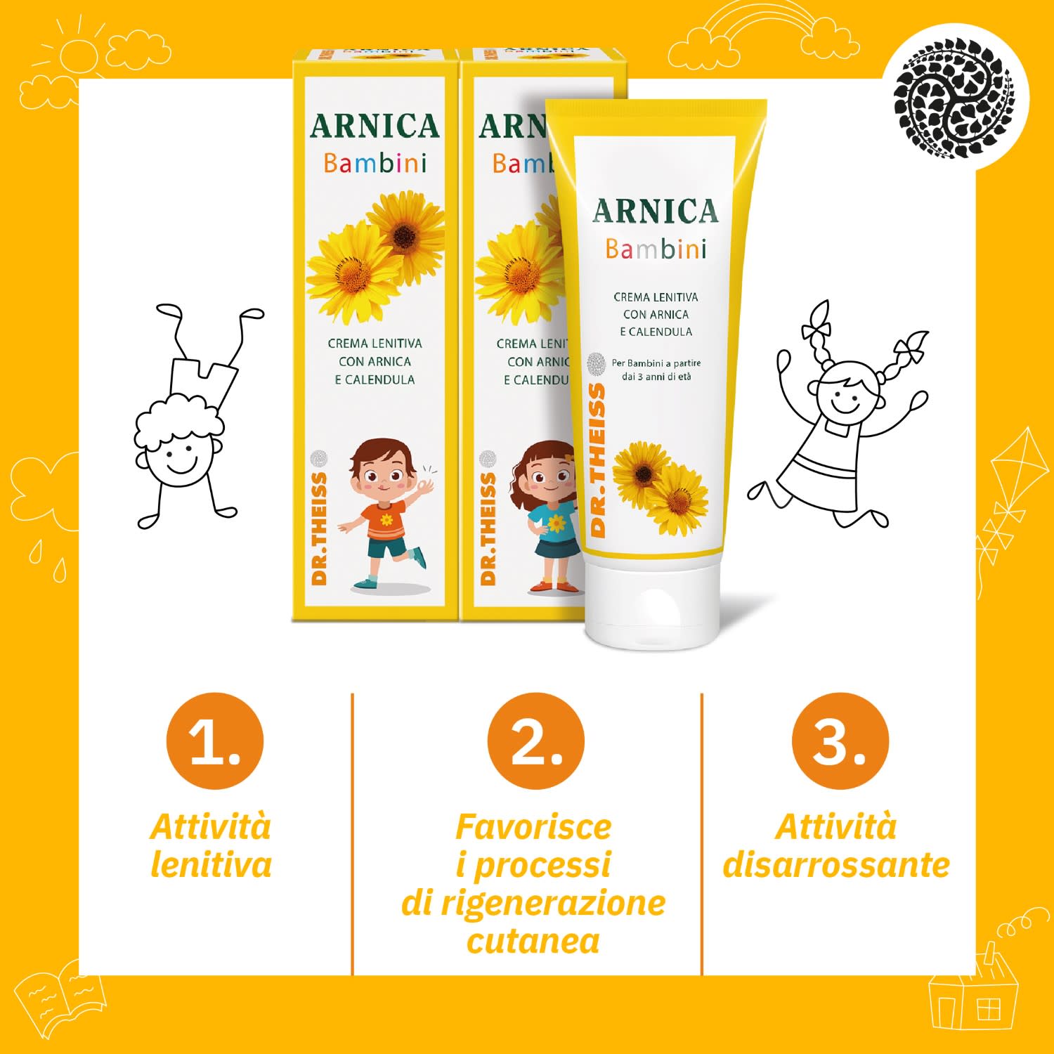 Dr. Theiss Arnica Bambini Crema Lenitiva Disarrossante 100ml - Top Farmacia