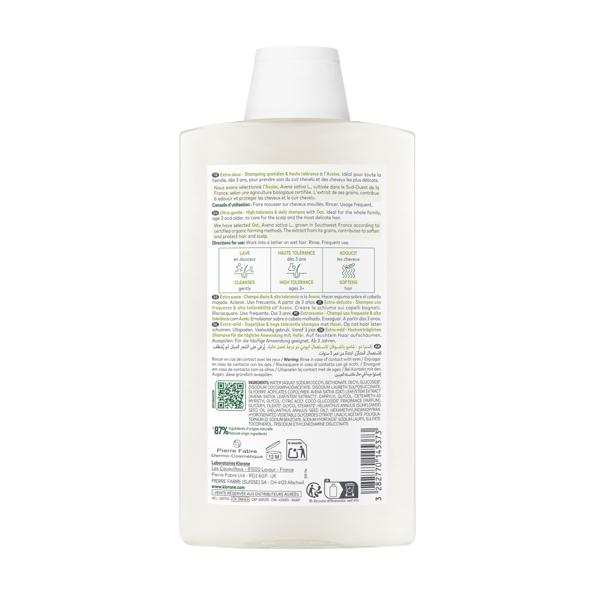image - 982407443 - KLORANE SHAMPOO ULTRA GENTLE ALL'AVENA 400 ML - 4708588_14.jpg