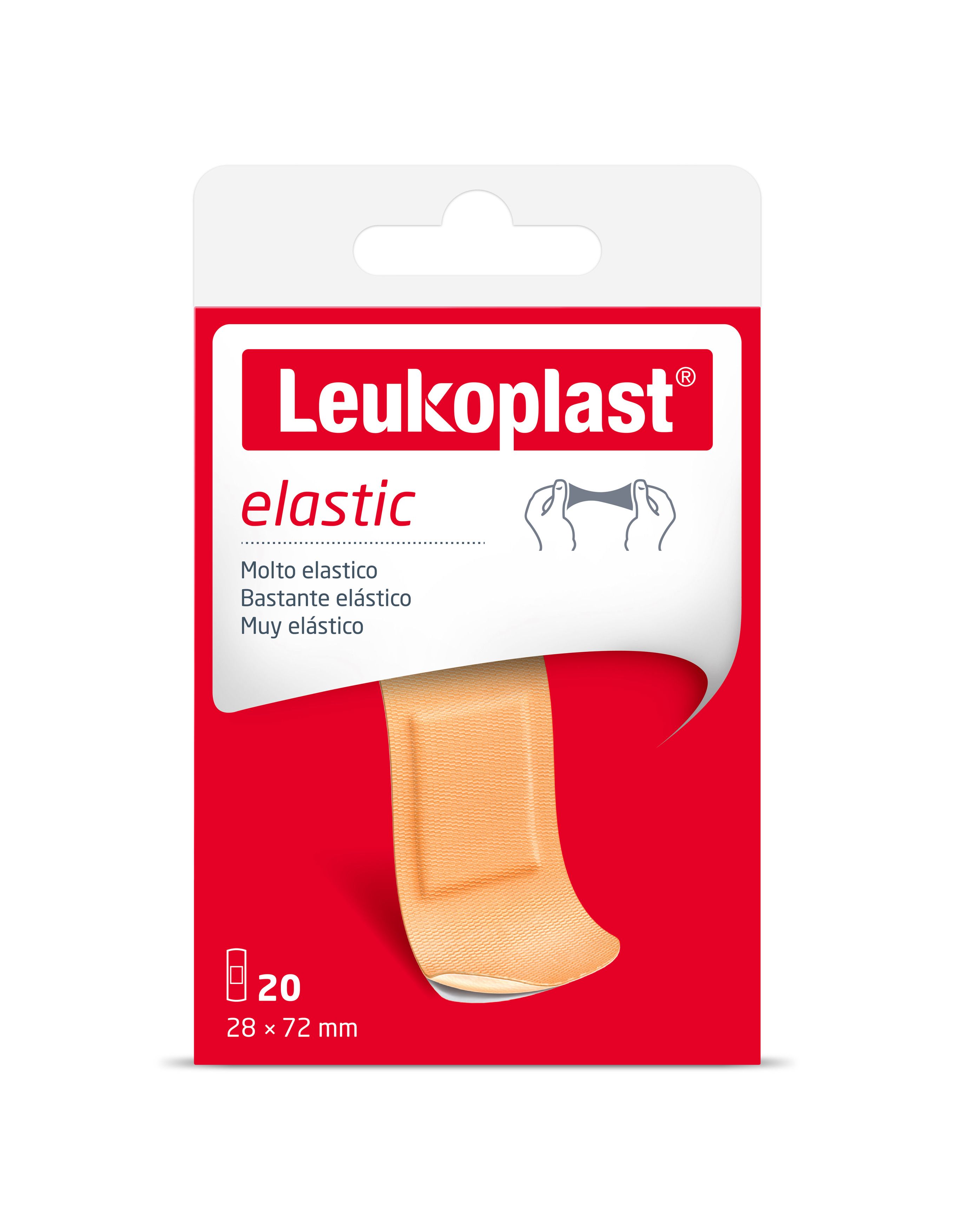 Leukoplast Elastic Cerotto Elastico 72x28 20 Pezzi