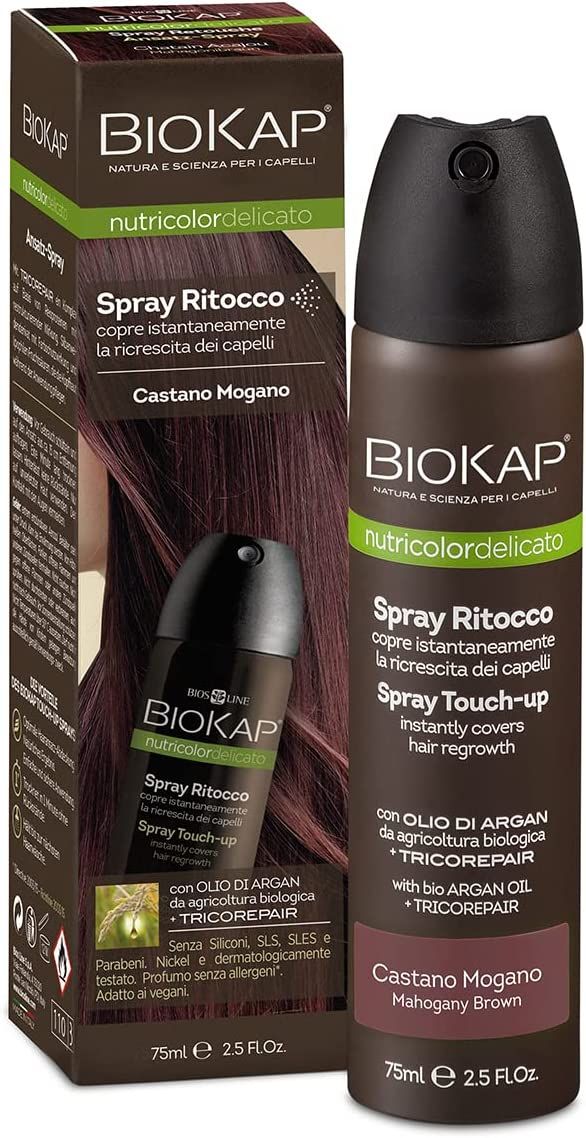 Biokap Nutricolor Delicato Spray Ritocco Castano Mogano 75ml