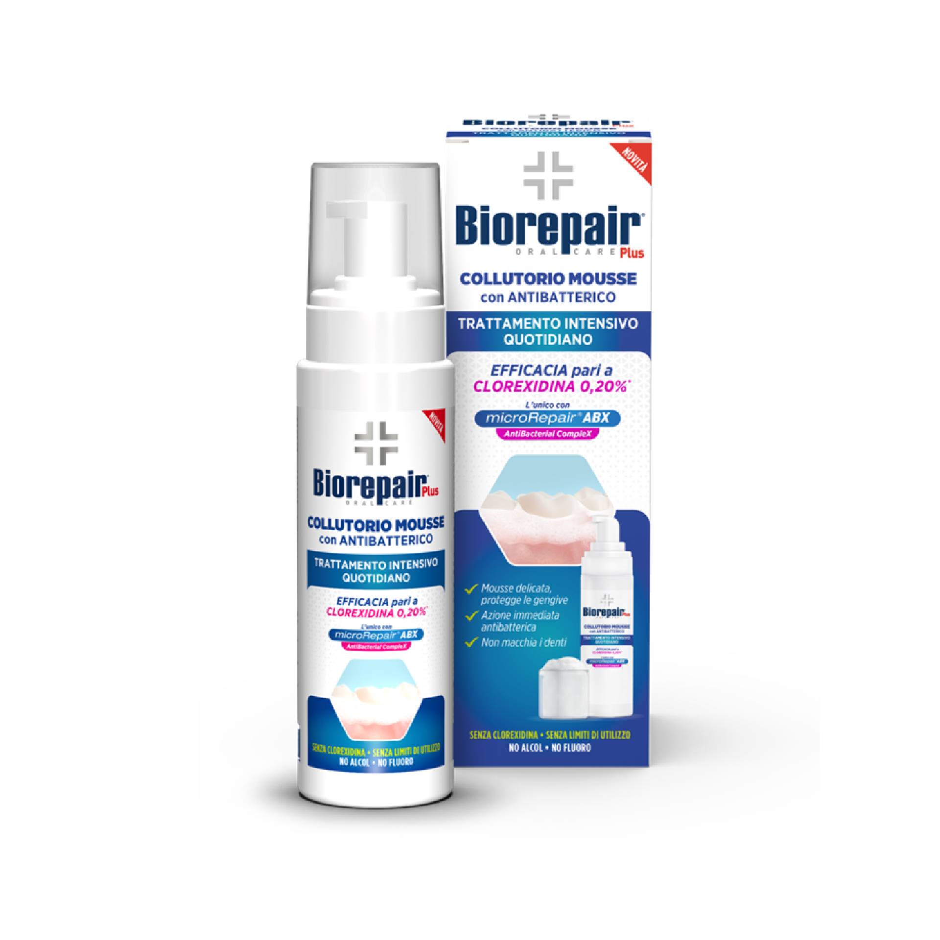 Biorepair Plus Collutorio Mousse Anti batterico 200ml