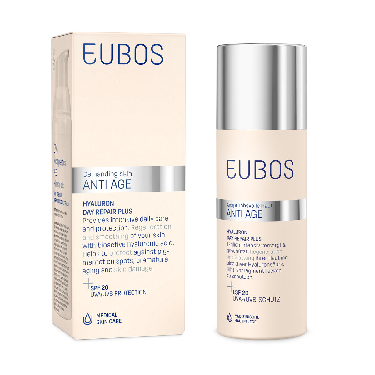 Eubos Hyaluron Day Repair Plus Crema Giorno Acido Ialuronico SPF 20 50ml