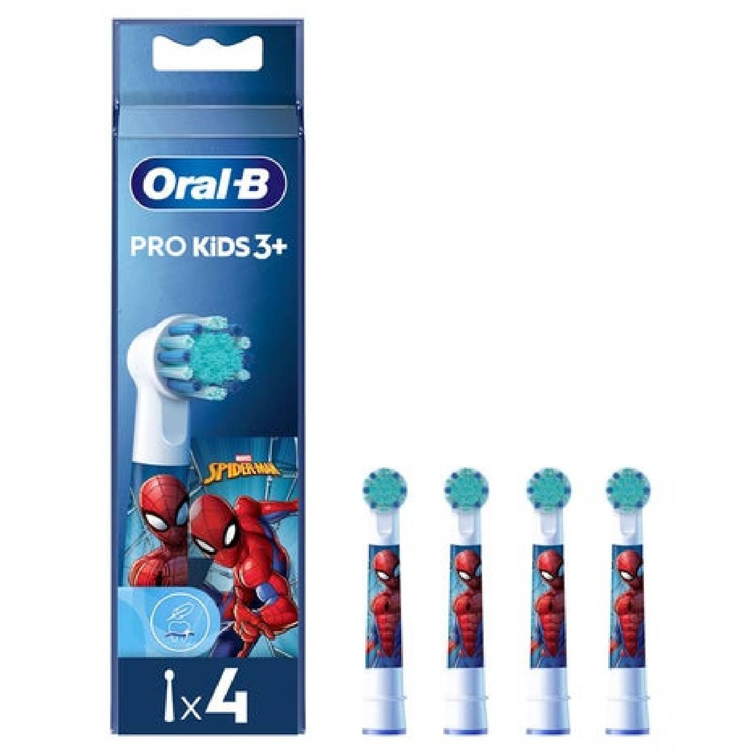 Oralb Power Refill Testine Spiderman 4 Pezzi