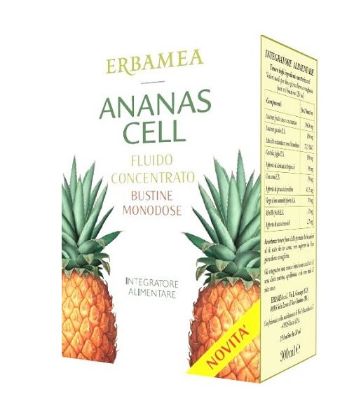 Erbamea Ananas Cell Fluido Concentrato 15 Bustine