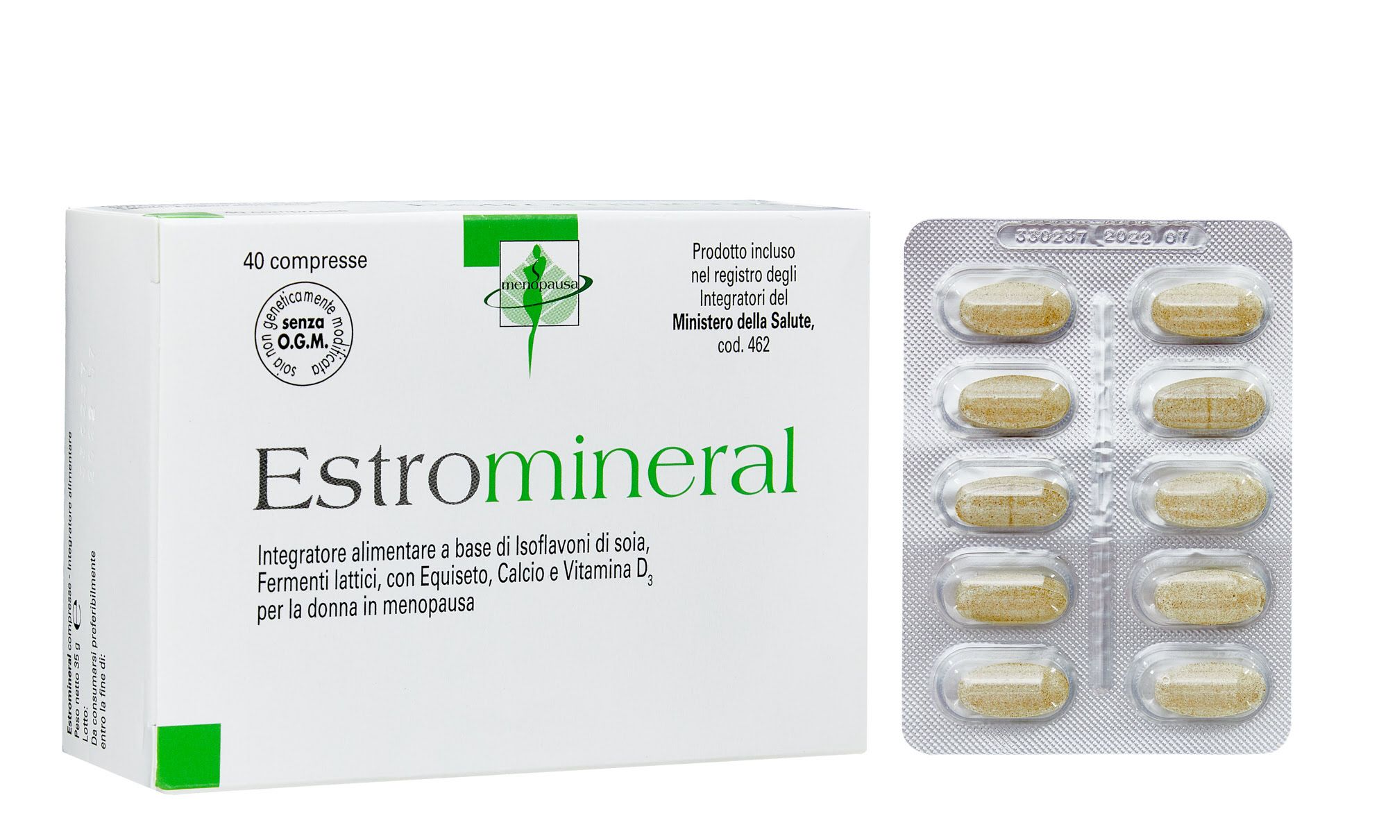 Estromineral Integratore Menopausa Isoflavoni Di Soia 40 Compresse