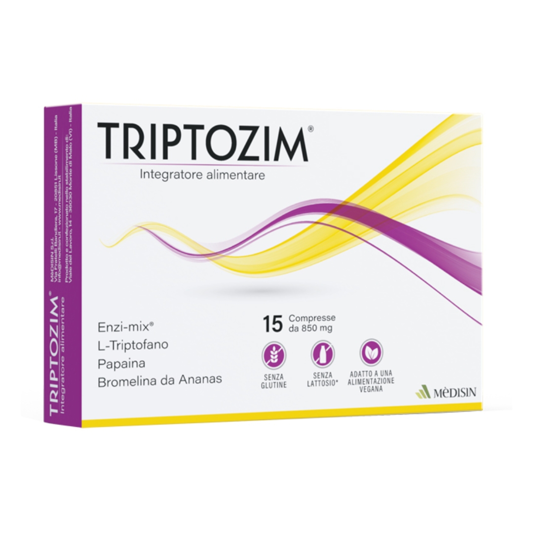 Triptozim Integratore Funzione Digestiva 15 Compresse
