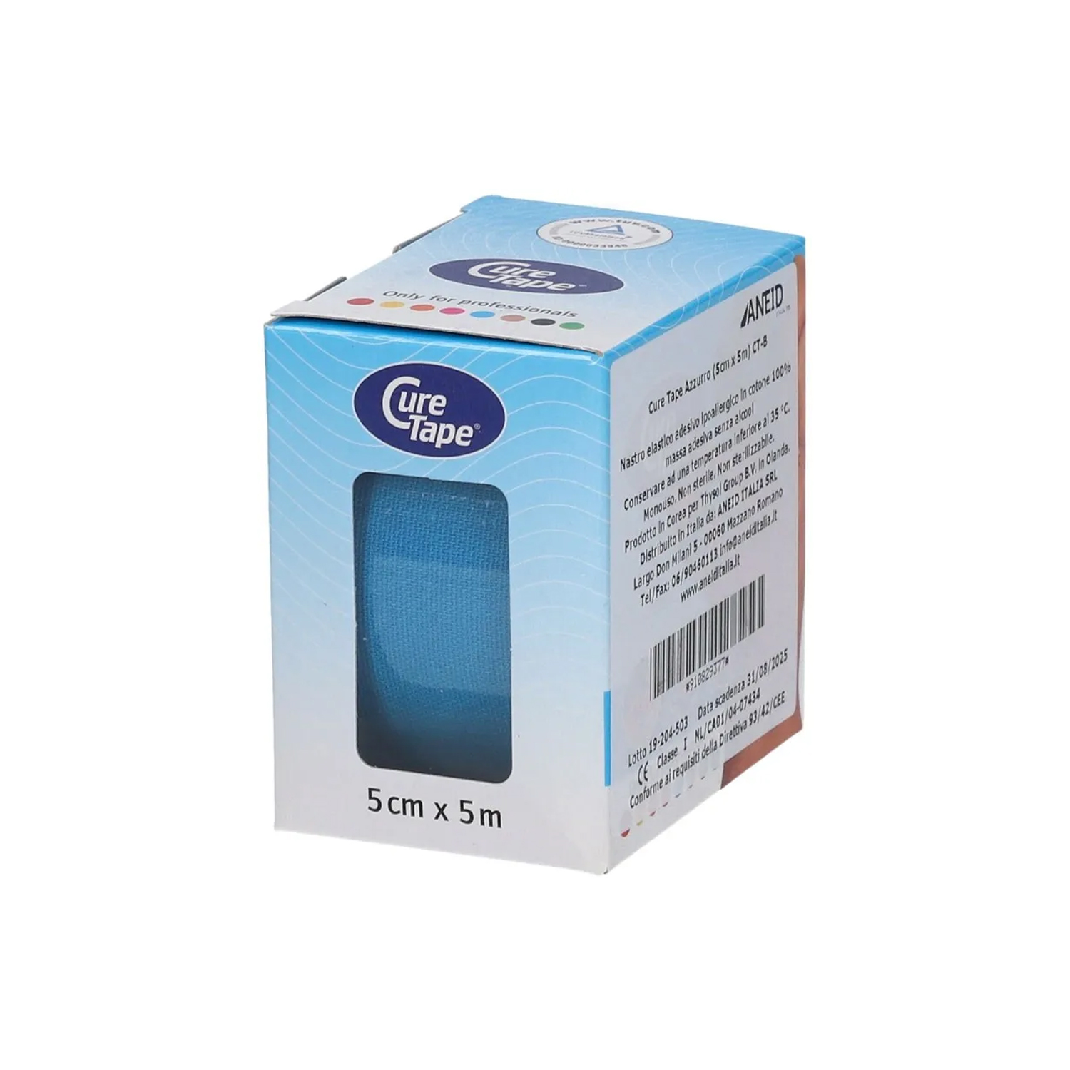 image - 910829377 - Nastro elastico adesivo in cotone ipoallergenico da 5cmx5m, utilizzato per supportare muscoli e articolazioni durante l'attivita fisica. - 0006948_2.jpg