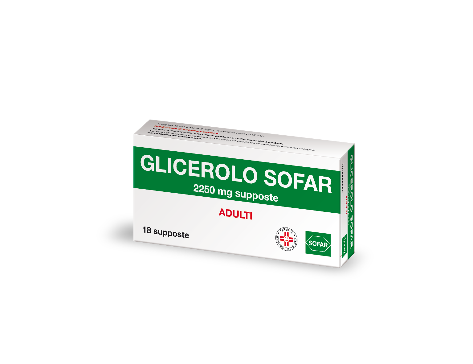 Sofar Glicerolo per Adulti 2250g 18 Supposte