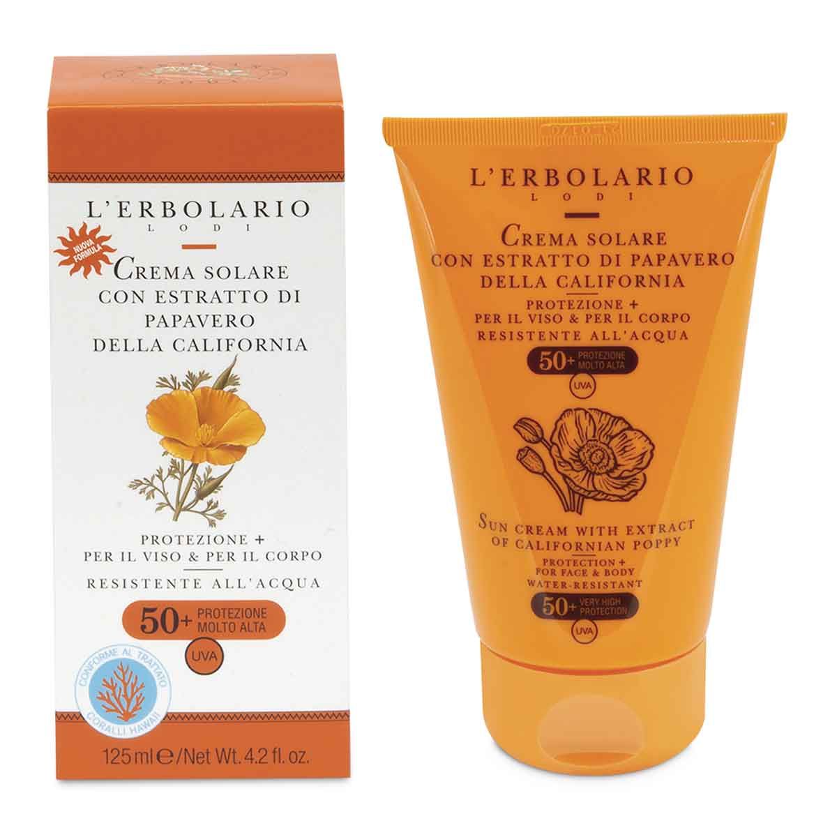 L'erbolario Crema Solare Papavero SPF 50+ 125ml