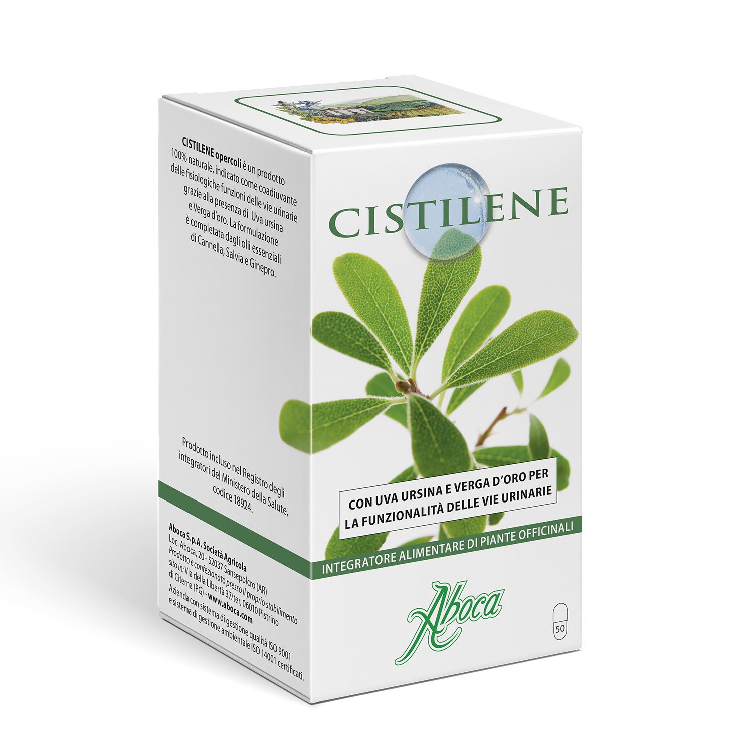 Aboca Cistilene Integratore Vie Urinarie 50 Opercoli