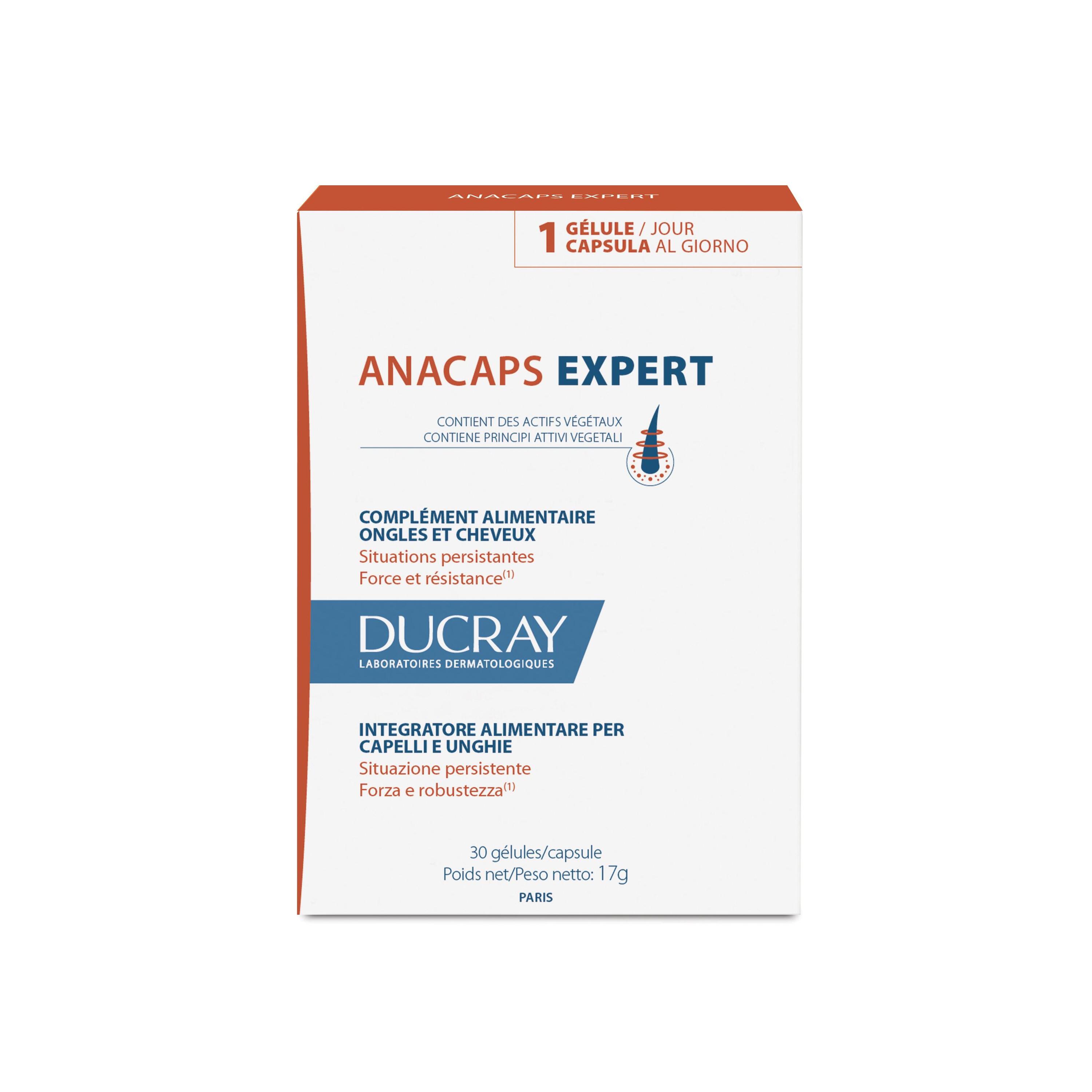 Ducray Anacaps Expert Integratore Capelli E Unghie 30 Capsule Gel