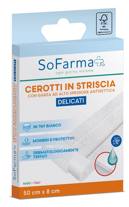 Sofarma Cerotti In Striscia Delicati 50x8cm