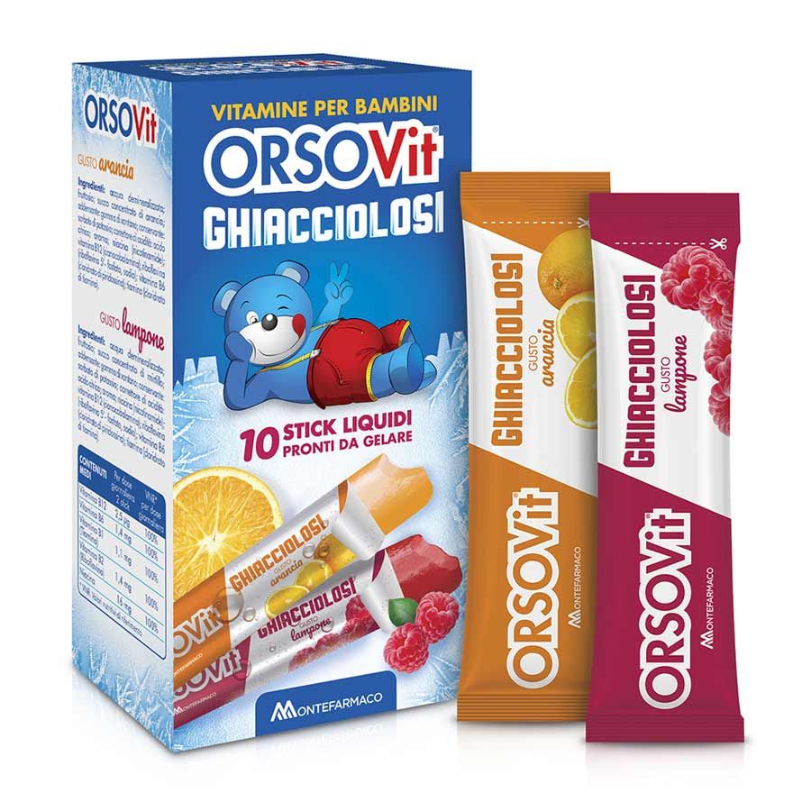 Orsovit Ghiacciolosi Integratore multivitamine Bambini 10 Stick