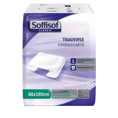 image - 985794546 - TRAVERSA PER INCONTINENZA SOFFISOF CLASSIC 8 GOCCE 80 X 180 15 PEZZI - 4864456_2.jpg