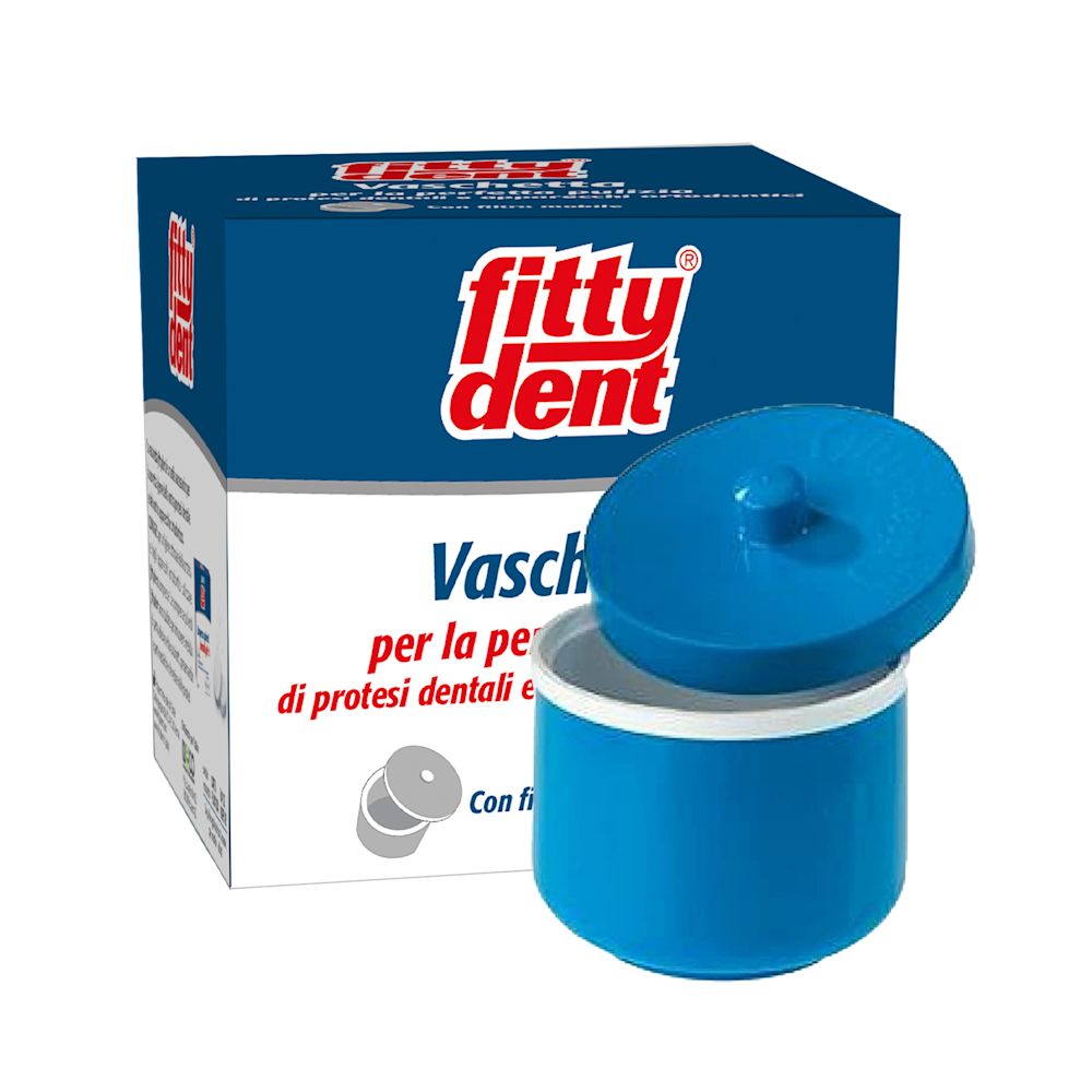 image - 908438435 - Vaschetta portaprotesi Fittydent per disinfezione e conservazione sicura di protesi dentali e apparecchi ortodontici durante la notte. - 4798233_3.jpg