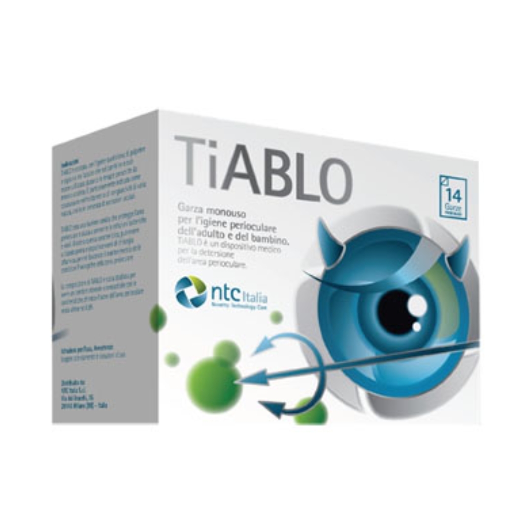 Ntc Tiablo Garza Oftalmica Monouso Per Igiene Palpebrale E Contorno Occhi 14 Pezzi