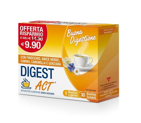 Digest Act Integratore Digestione 30 Bustine