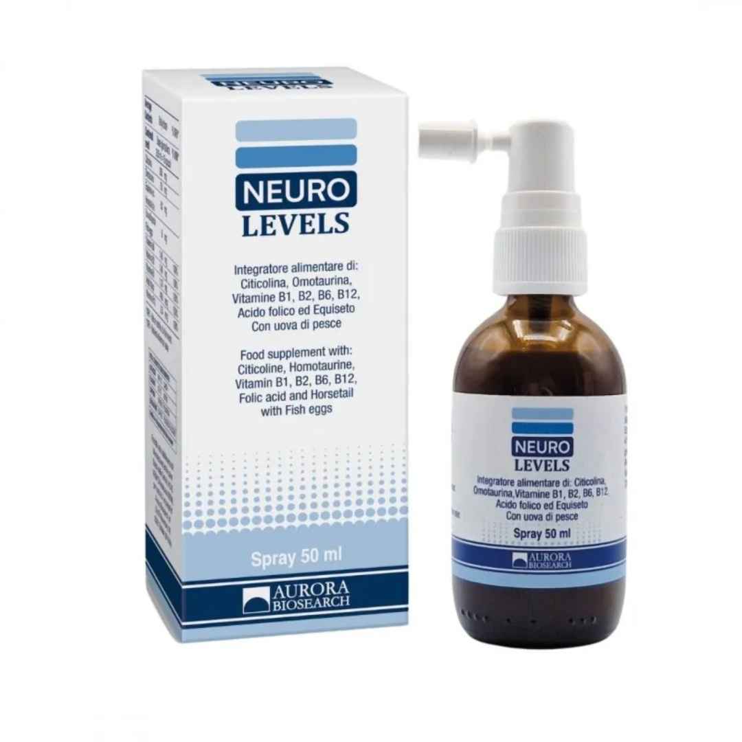 Neuro Levels Spray Integratore Sistema Nervoso Con Melatonina E Vitamina B12 50ml